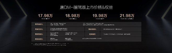 唐DM-i智驾版上市售价17.98万～21.98万元，开创中大型SUV全民智驾时代